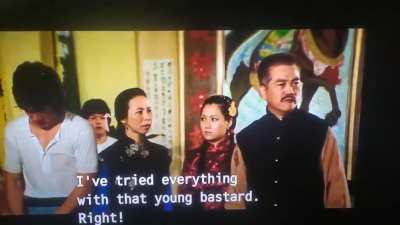 Sorry for poor quality lol. (The drunken master-1978)