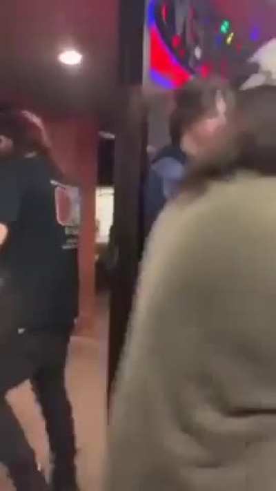 Kid throws pizza boxes on the floor for a video