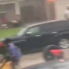 Idk which is funnier, the guy with the leaf rake, the girl with the leaf vacuum or the guy squeezing the water off the mop 😂