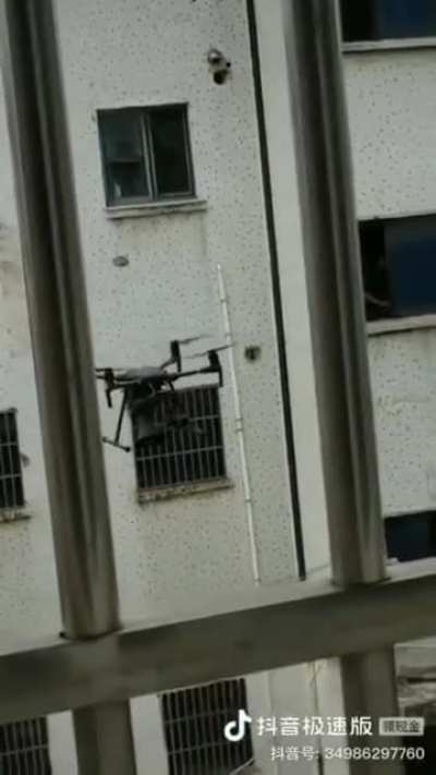China. Wuxi City. Zhejiang Province. A drone flies around telling citizens: ''This community is in total lockdown now. Stay in your room.'' Dystopian nightmare as reality.