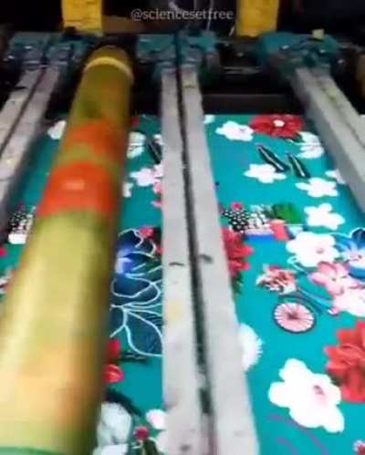 This is how they print on fabric.