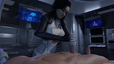 Miranda tests Shepard's rebuilt body (Sava<wbr>geCab<wbr>bage)