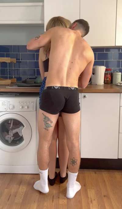 This is my reward for doing the dishes