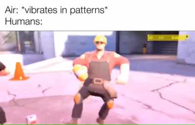 I love the waving air