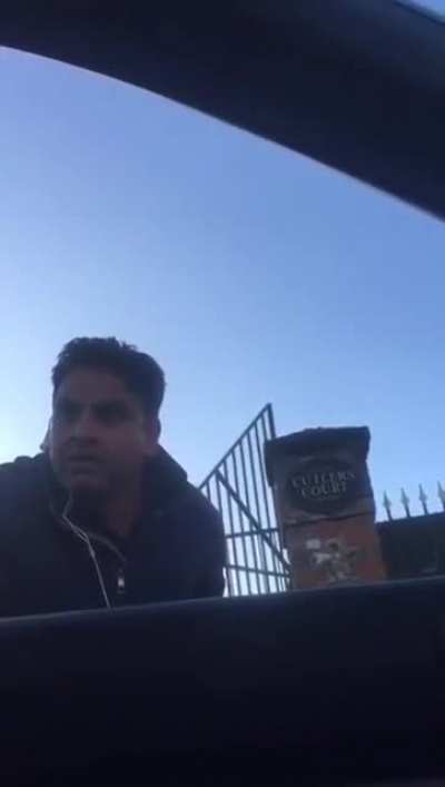 indian guy fighting a car driver abroad