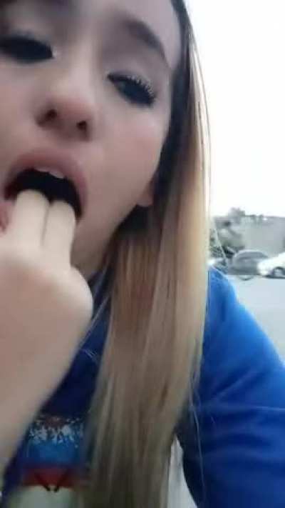 Busy Public Street Puking: I got caught!! 🤣🤮💟