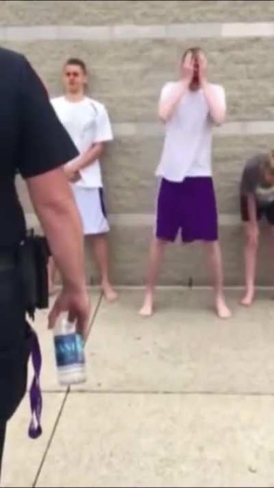 Bro gives sun cream to sun for protection.
