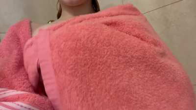 After shower reveal! :3 clean tiddys