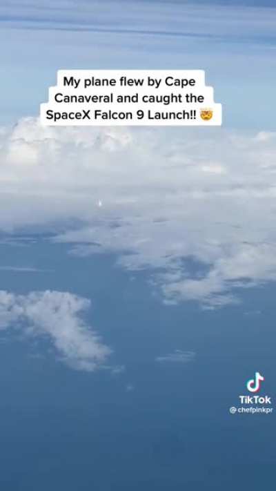 Falcon 9 launch from a plane (mods of /space removed it from /space)