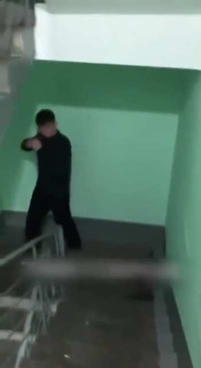Asks a friend to break his leg so he won't be taken to the Russian army