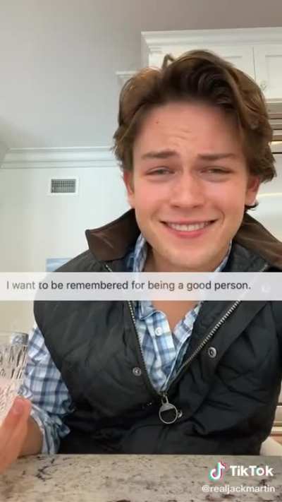 The pretentious laugh did it for me