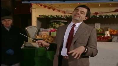 Mr. Bean (Rowan Atkinson) conducts a Salvation Army band, while also adding a little jazz to the brass. From the 1992 television special 