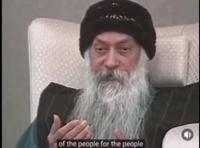 Politician seemingly speaks good about the people