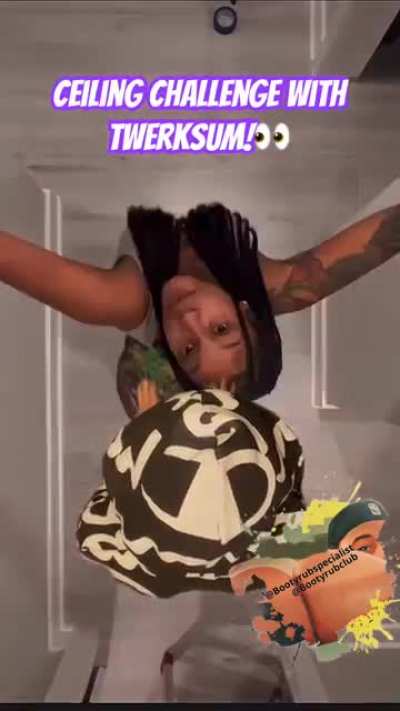 Twerksum from the top angle! #ceil<wbr>ingch<wbr>allen<wbr>ge