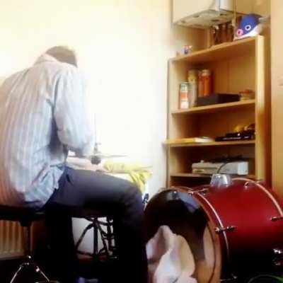 Archy and George Bass jamming out - 2014