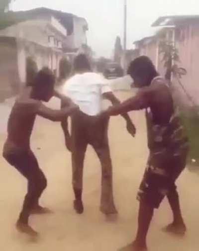 How ninjas put on pants.