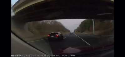 Driver loses control and flips