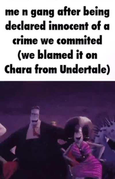 Your honor chara did it