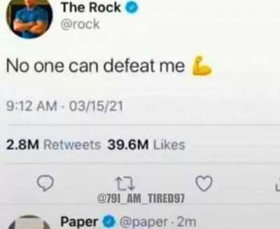 The rock??