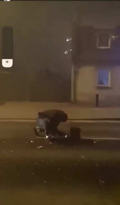 Not the safest place to celebrate.