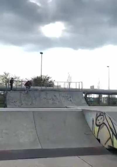 Boy Faceplants Hard Attempting a Scooter Jump Trick.....