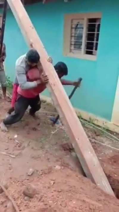 Two man one pole