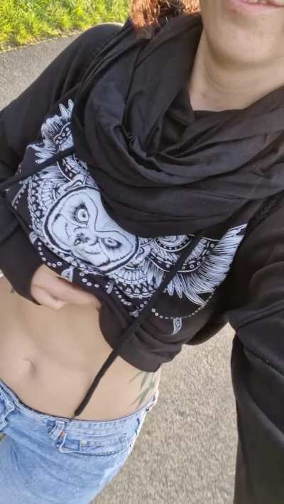 I hope no one saw me while flashing in the public