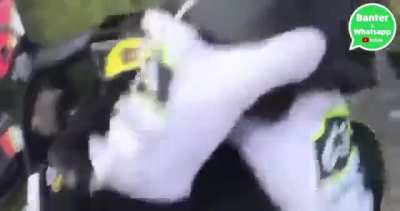 When you get hit with a koopa shell for the 7th time on Rainbow Road
