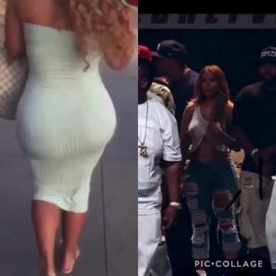 Canadian blonde that exclusively dates black men & appeared on numerous television shows