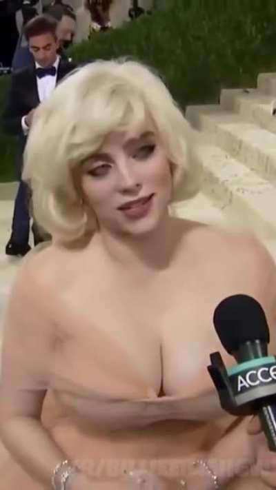 Her tits are almost bursting out