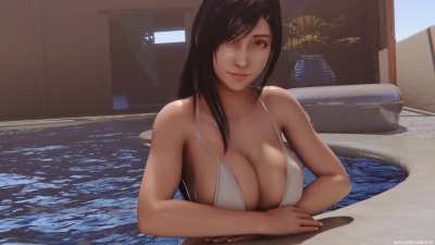 Tifa in the pool (Sava<wbr>geCab<wbr>bage)