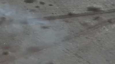 ru pov: Field with burning Ukrainian armor and dead and wounded soldiers after failed Ukrainian attack - Zaporozhie