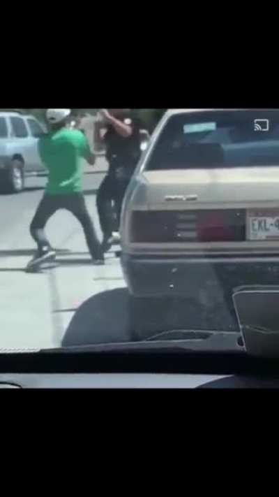 Respect: Police Officer Squares Up With a Perpetrator