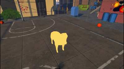 I tried to add knees to my dog. He turned into a liquid.