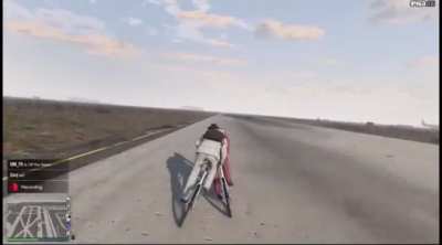 They thought they could beat us on our bikes.