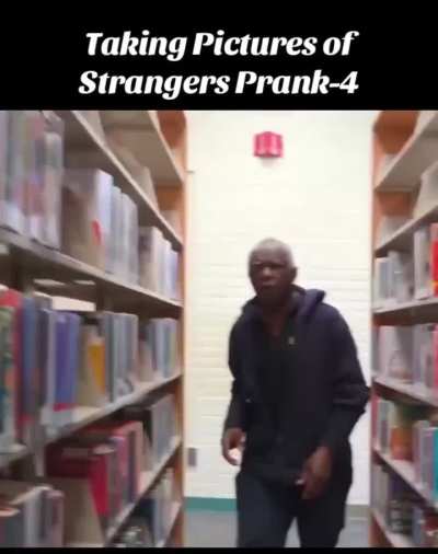 This person harassed an old man studying at the library and then claims it’s a prank