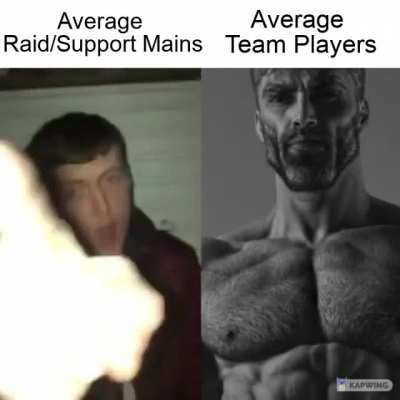 Gigachad Team players that play any role.