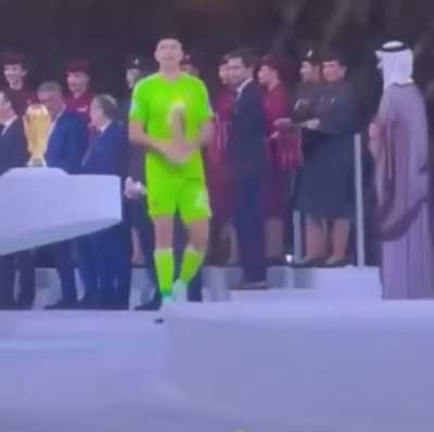 Martinez being dudes after Argentina winning