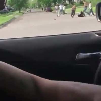 Classy gent observes fisticuffs and a car accident