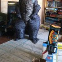 Just my son during lockdown in an inflatable Godzilla suit doing FortNite dances....
