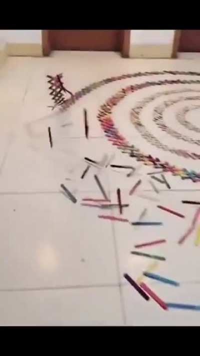 Domino's made out of popsicle sticks