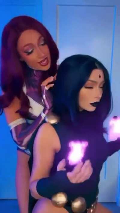 caitl<wbr>inchr<wbr>istin<wbr>ee as raven and rebeccaseals as Starfire