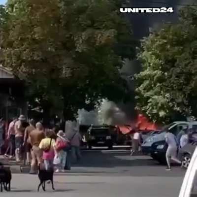 It is reported that Russians shelled the crowded market in Kostiantynivka, Donetsk region. There are preliminary reports of casualties and injuries.