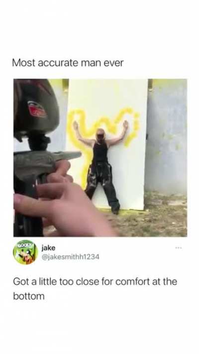 Man with crazy accuracy