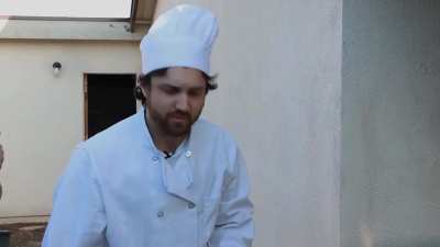 Corn hit different (William Osman 2, cooking but the knife is very big.)