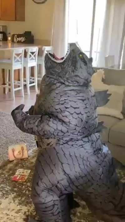 My son as King of the Monsters