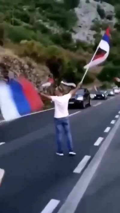 This is how our brothers Montenegrins greeted us after Montenegro finally opened borders with us
