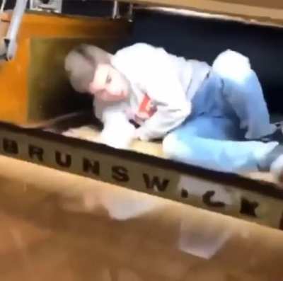 act stupid at bowling