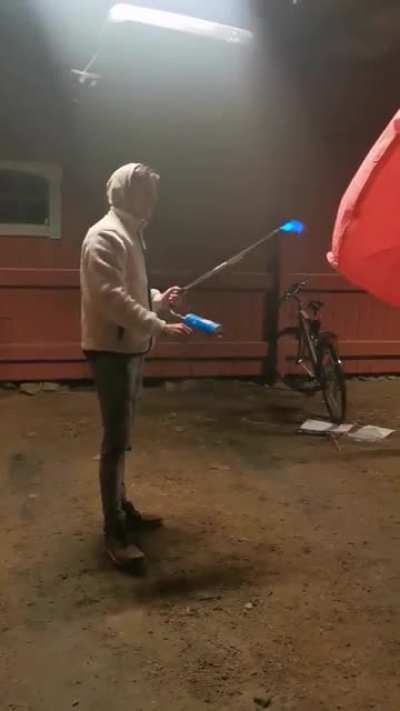 Fun fact: alcohol and flame throwers dont mix.