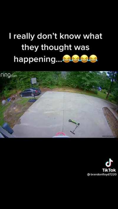 Gotta save the scooter!